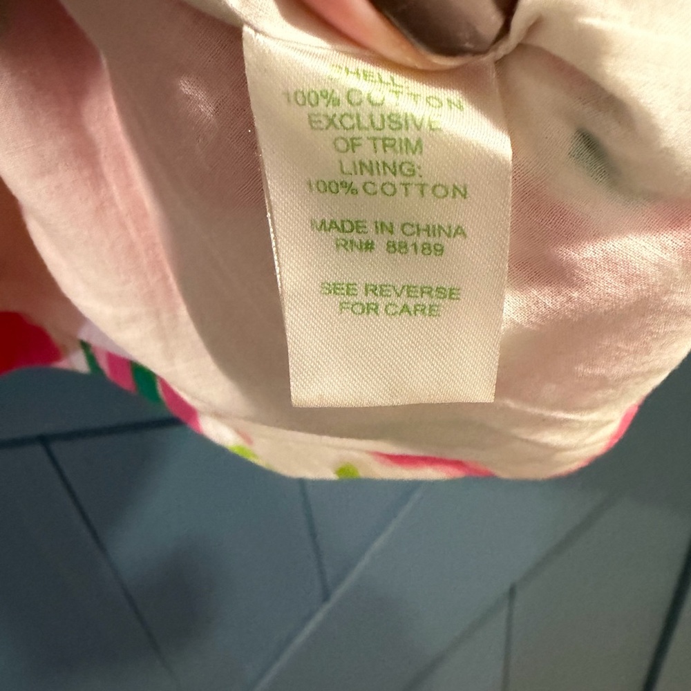 Lilly Pulitzer Adeleson Cotton shift dress Pink Floral Size 6 - Picture 5 of 9